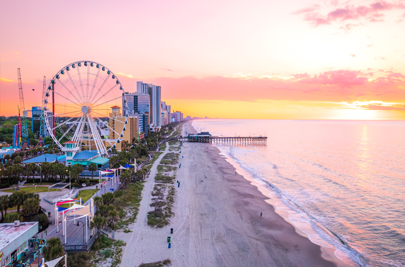 South Carolina beach landscape